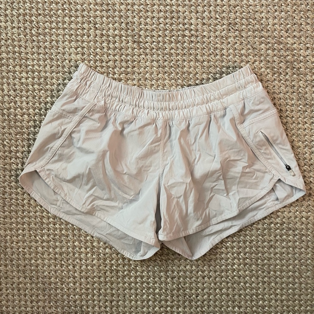Lululemon White Low Rise Shorts